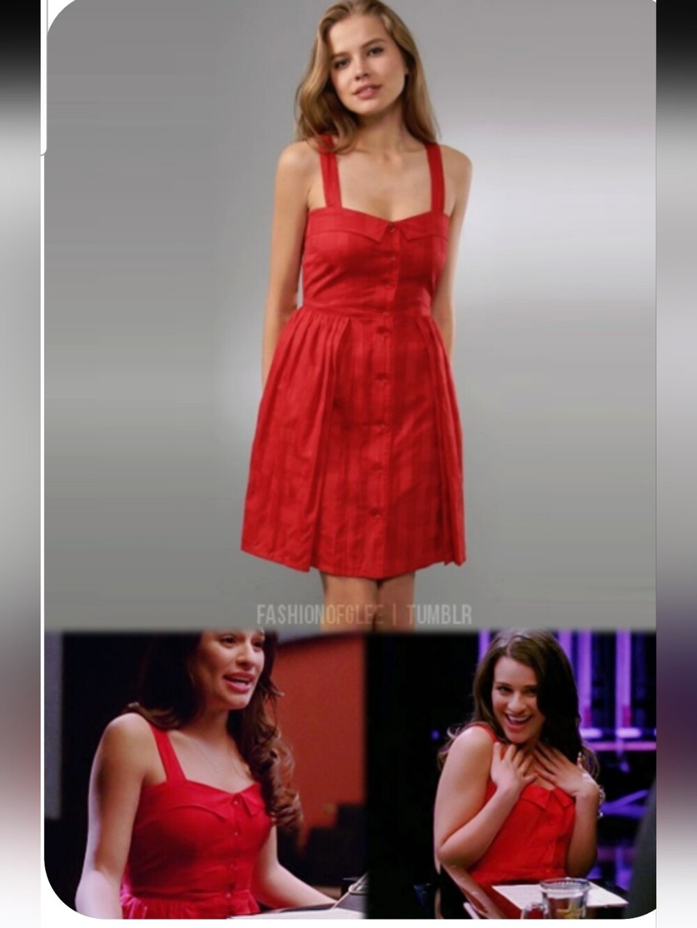 Marc by Marc Jacobs Red Button-Front Mini Dress